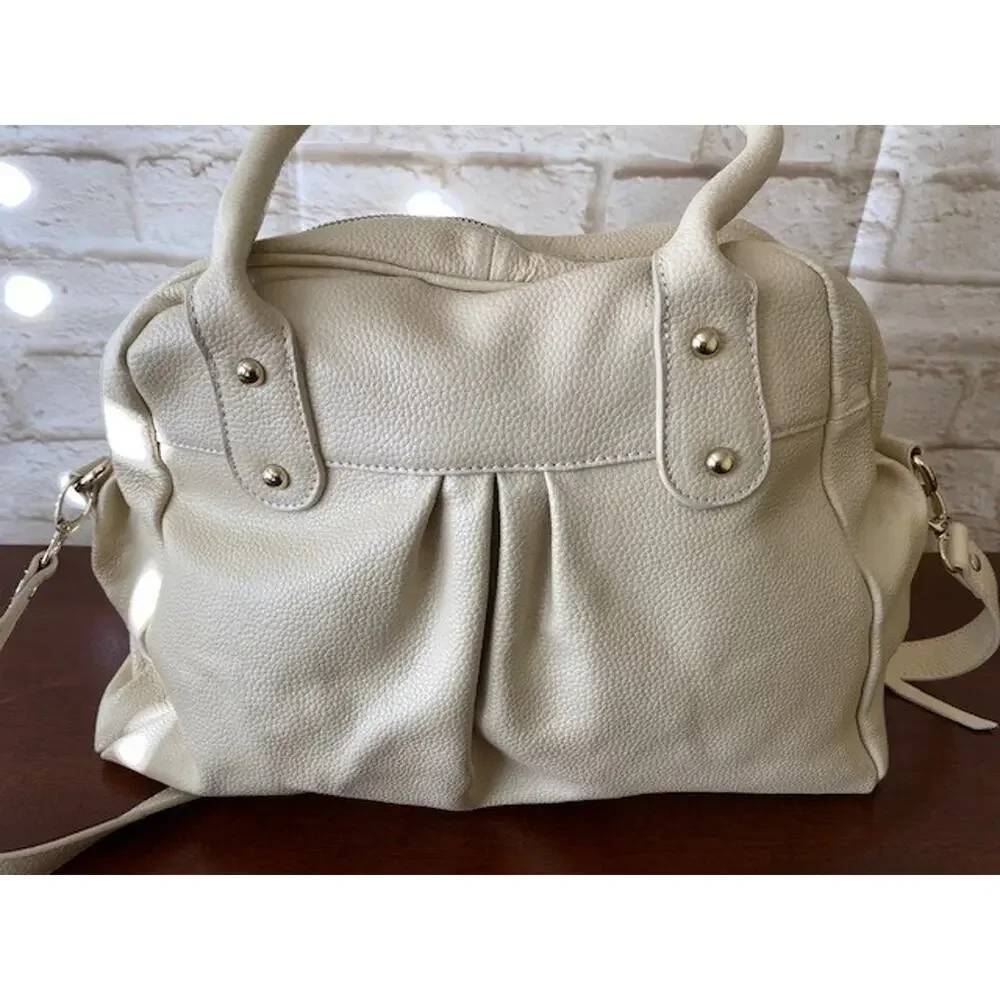 Stephanie Johnson‎ Leather Handbag Ivory leather Bag by Stephanie Johnson